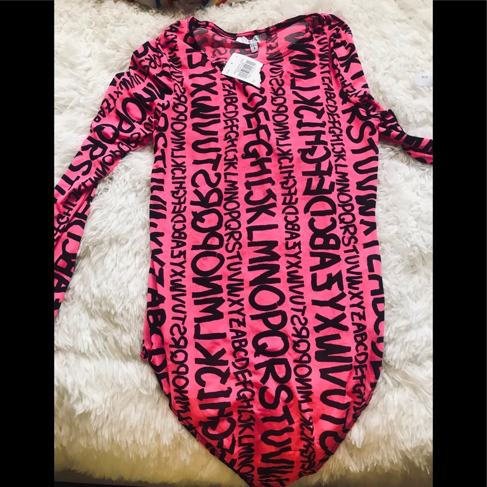 Alphabet bodysuit